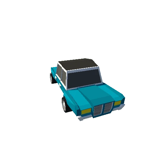 Car-2(Simple city car)-Blue